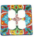 Quadruple Talavera Switch Plate