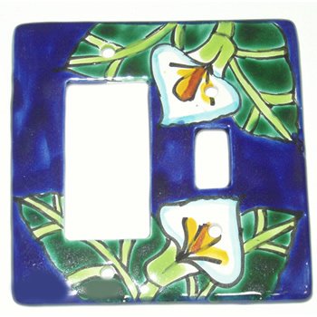 Double Talavera Switch Plate
