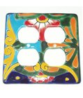 Quadruple Talavera Switch Plate