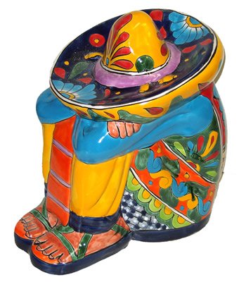Colorful Talavera Siesta Man
