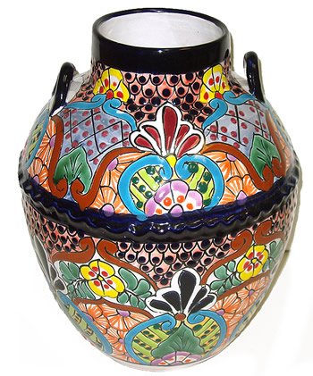 Talavera Vase with Handles