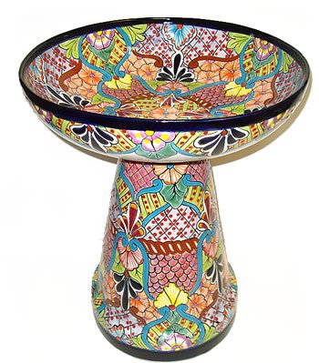 Talavera Birdbath