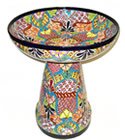 Talavera Birdbath