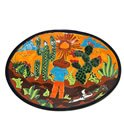 Talavera Cactus Oval Plate