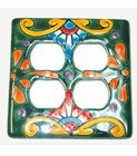 Quadruple Talavera Switch Plate