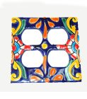 Quadruple Talavera Switch Plate