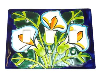 Triple Talavera Switch Plate