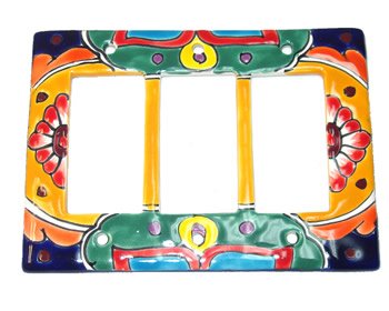 Triple Talavera Switch Plate