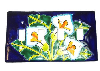Quadruple Talavera Switch Plate