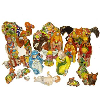 Talavera Nativity Set