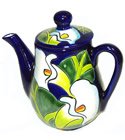 Calla Lily Talavera Tea Pot
