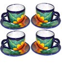 Sunflower Talavera Cup and Saucer