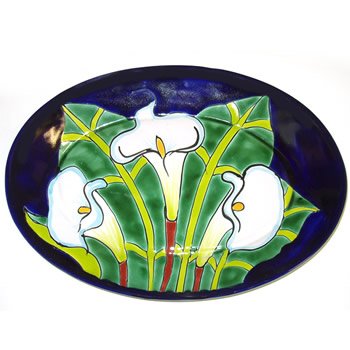 Talavera Calla Lily Platter