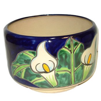Talavera Calla Lily Flower Pot