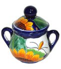 Talavera Calla Lily Sugar Server
