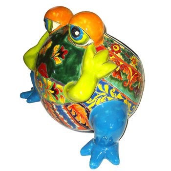 Talavera Frog Planter